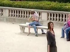 A stud goes to a woman wobblers beneath your shirt