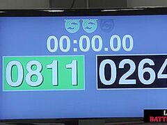 Lez public Swarthy wrestler facesits loser in wrestling fuckfest