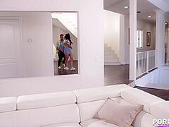 Grounded Teenage Whore Violet Begins Lets Delivery Stud Fuck All of Her Holes GP2251 - PornWorld