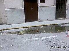 Sienna Day - Brit Golden-Haired Flashing Outdoor In The Streets