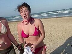 Windy Day on the Beach During Spring Break Encounter Some Party Angels