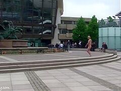 Celine Outdoor Public - Slutty Blond