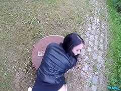 Alessa Savage And Martin Gun In Raven Haired Bombshell Bonks Outdoors