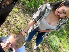 Watches Me Blow Her Spouse - Lots Of Cum On My Face With Darksome Lynn, Simon Winternight And Vicky Sixxx