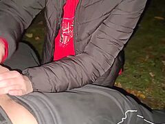 Spontaneous Fuck On A Bench With At Night