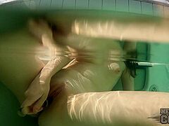 Sexy Legal Age Teenager Kapri Smokin' Then Underwater Snatch Webcam Closeups Of Sextoy Play