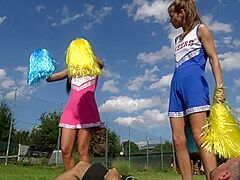 Cheerleader trampling pleasure by Femdom Austria