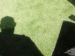 Josie Sunbathing And Masturbating On The Roof Terrace