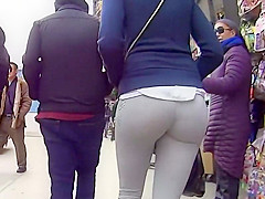 Redhead in a hoodie got a bubble arse