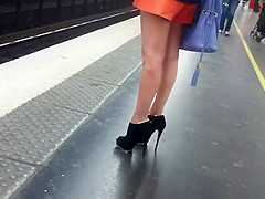 Leggy playgirl stalked to the educate