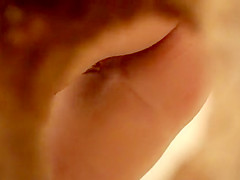 Woman in high heels taking a pee pee