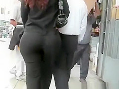 Latin woman with large arse