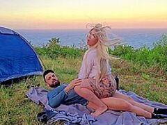 Risky Sex Real Dilettante Pair Fucking At Camp