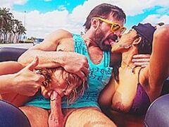 Convertible Squirters - RealityKings with Ashley Adams, Jenna Foxx, Charles Dera