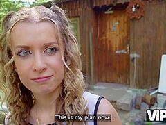 VIP4K. Sneaky Daddy screwed a angel right in his vegetable garden