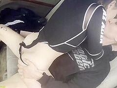 real legal age teenager pair copulates in the car