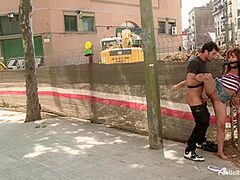 Bewitching eighteen Year Old Is Made To Crawl On Her Knees, Engulf Rod, And Acquire Butt Pounded In Public - Kink