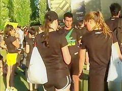 Taut panties and shorts booty