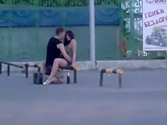 Youthful pair caught trying an odd pose