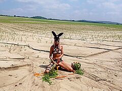 Slutty Bunny And Jana Volkova In Her Carrots Hd