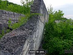 HUNT4K. Hawt Russian doxy got concupiscent and cheated on her boyfriend with a stranger in public