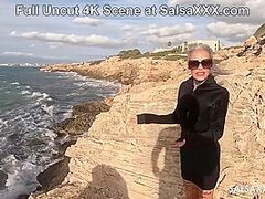 Fuck me on the Beach! Lustful mother I'd like to fuck Sophie Logan drilled by Jean Pallett at SalsaXXX