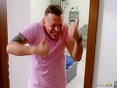 High Five For Double Penetration! With Angelo Godshack, Chloe Lamour, Pavlos Hard - Brazzers