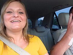 Sex-Parking-Lot! Lina Desires Semen, Large-A-Hole Legal Age Teenager Screwed Out Of A Jo-Bag