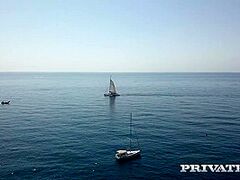 Marica Chanelle and Chrystal Sinn, Anal Trio at Sea - Intimate Porn Sex Clips