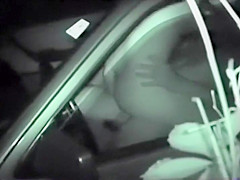 Spying on a pair fuck in the car