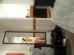 Stud films wife combing hair