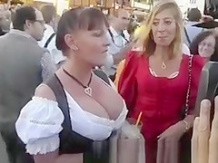 Breasty gal oktoberfest