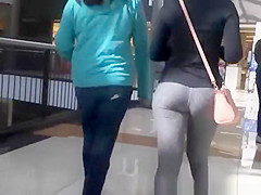 College gal wearing constricted panties