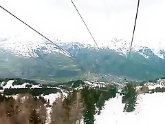 wonderful outdoor snow sex !!!