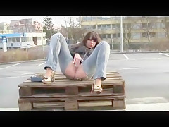 Perverse German Beauty Fucking Outdoor