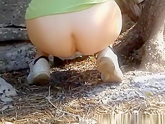 Mother I'd Like To Fuck pissing outdoors