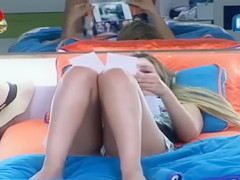 Large Brother contestant shows off her hawt underclothes live on TV