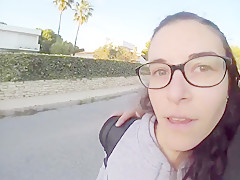 Bunny cutie walk   make oral pleasure on the wild