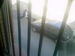 Dilettante cowgirl session down on the street