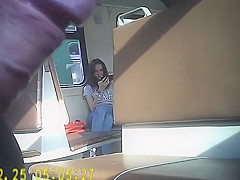 Ravishing brunette hair feasts her eyes on my knob