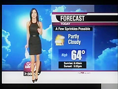 Beautiful presenter on the LA television