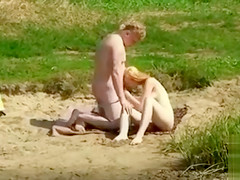 Tiny girl jumping on a dad's thick rod