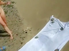 Delightsome broad acquires groped by 2 aged dudes and sucks their ramrods