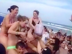 Bunch of excited lads grabbing the enchanting angels