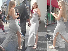 Beefy wind plays with a Turkish beauty's revealing suit