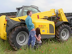 Dark Brown fucking outdoor