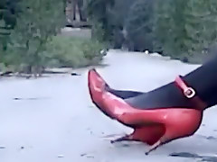 Sexually Excited dilettante Fetish, High Heels sex clip