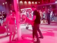 From Behind penetration at the dancing event