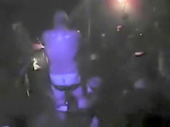 Singer acquires a oral on stage from a horny fan