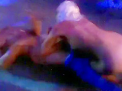 Oral Stimulation at the club from a bleach golden-haired playgirl